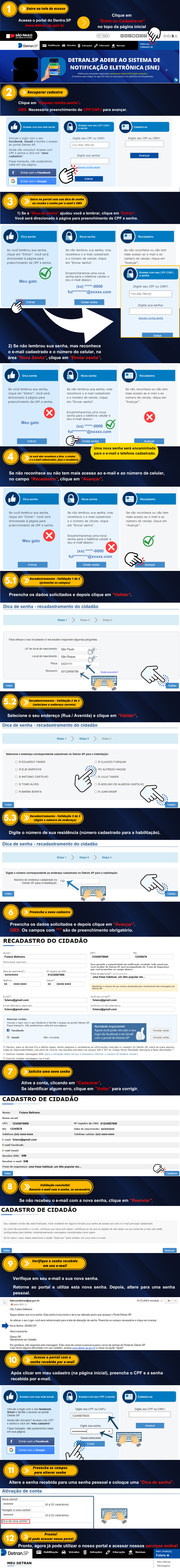 Clique em "Entre ou Cadastre-se" no topo da página inicial