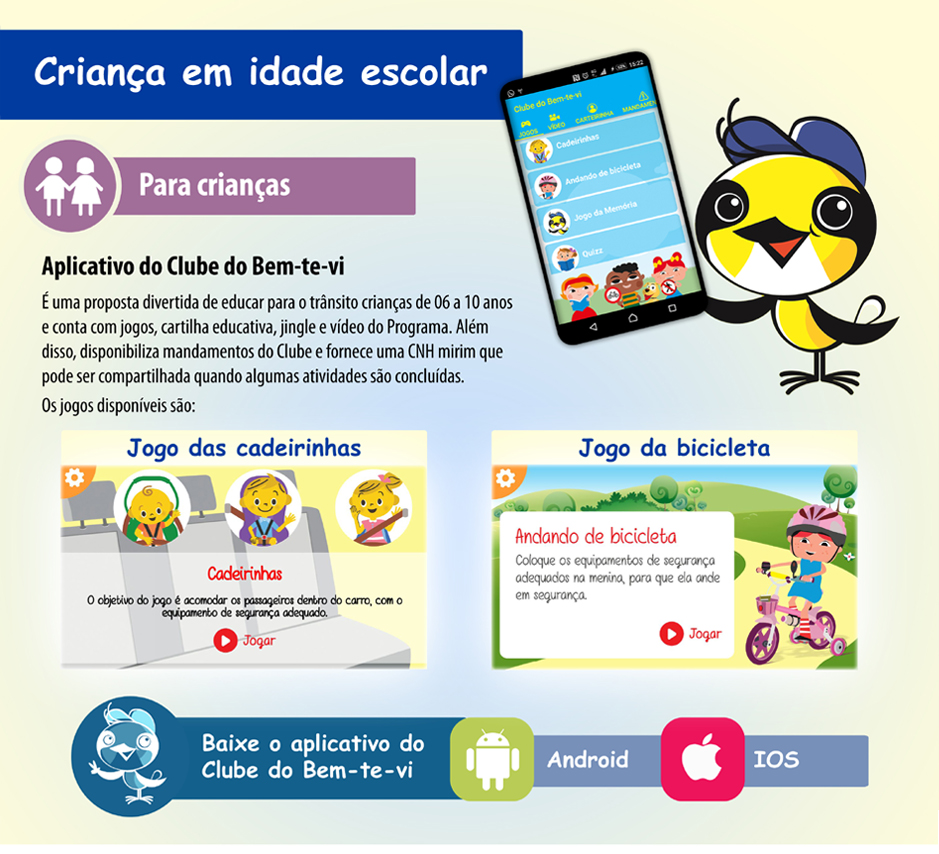 Jogos para crianças em idade escolar